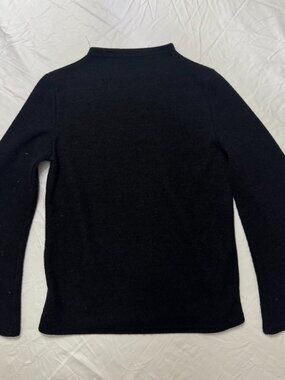 Elfin Black Bell Sleeve Knit Top Women's Small